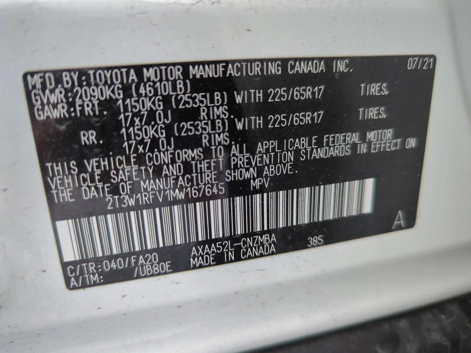 2021 Toyota RAV4 Vehicle Photo in Ft. Myers, FL 33907