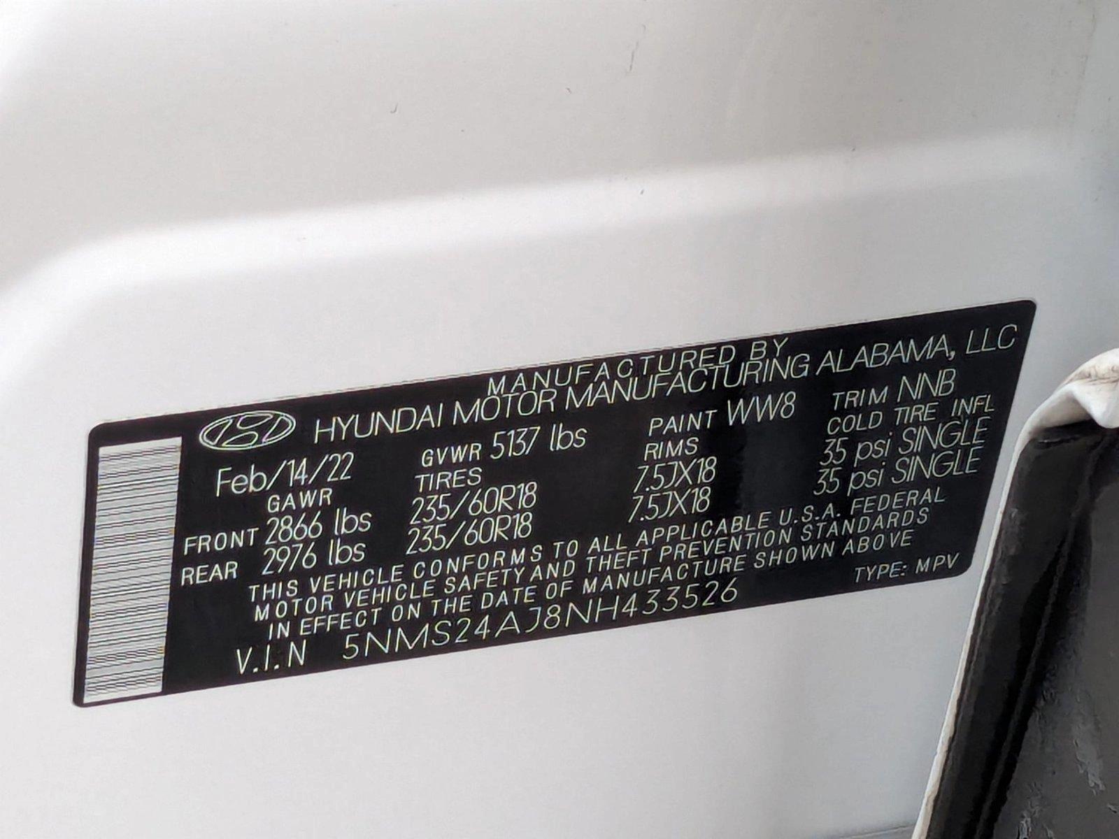 2022 Hyundai SANTA FE Vehicle Photo in West Palm Beach, FL 33417