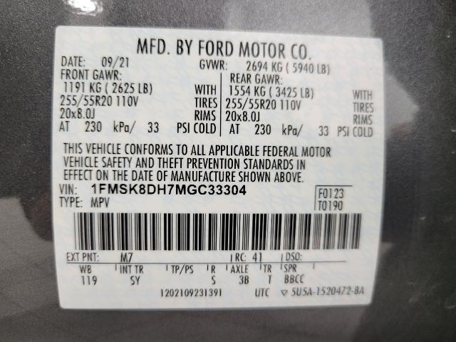 2021 Ford Explorer Vehicle Photo in Neenah, WI 54956