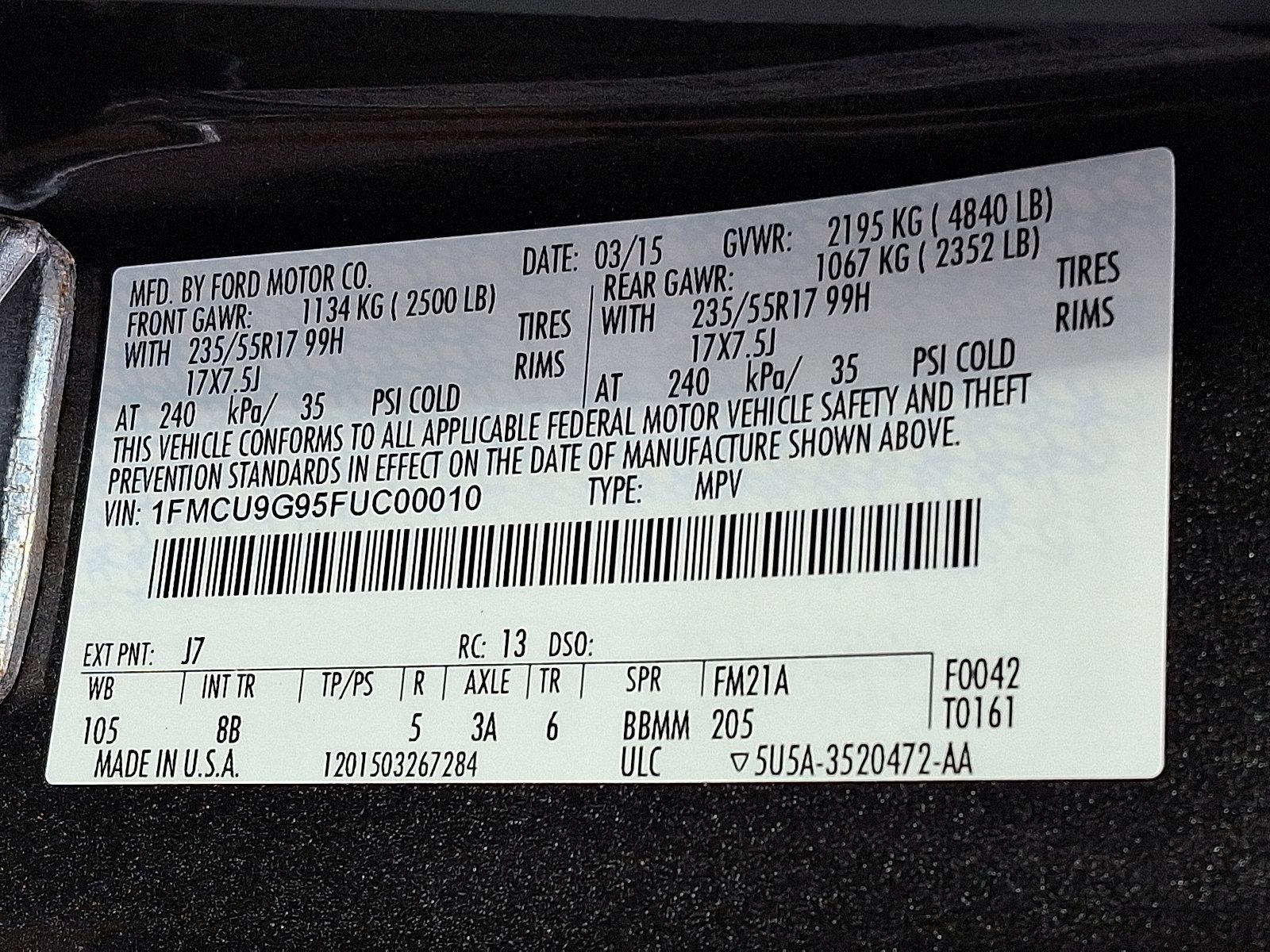 2015 Ford Escape Vehicle Photo in Easton, PA 18045