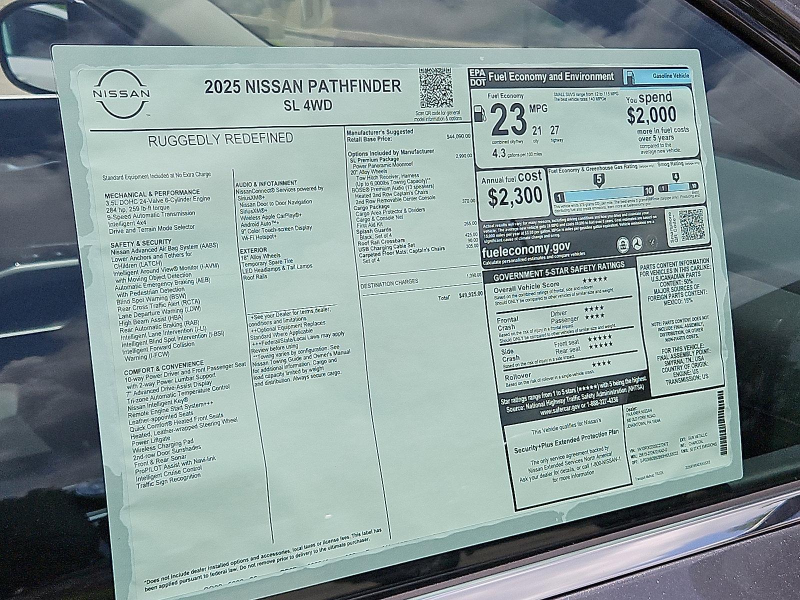 2025 Nissan Pathfinder Vehicle Photo in Jenkintown, PA 19046