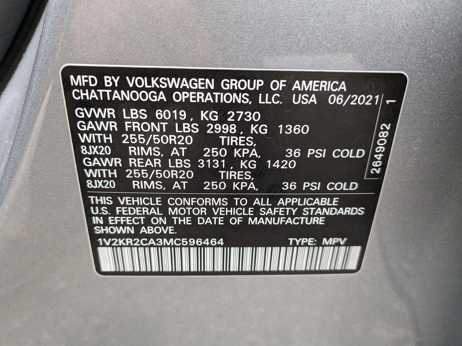 2021 Volkswagen Atlas Vehicle Photo in ORLANDO, FL 32808-7998