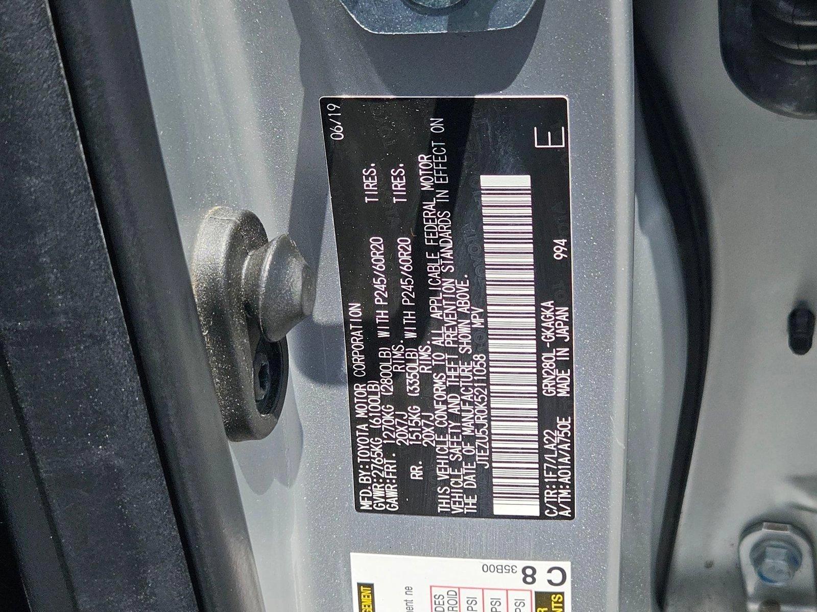 2019 Toyota 4Runner Vehicle Photo in GILBERT, AZ 85297-0446