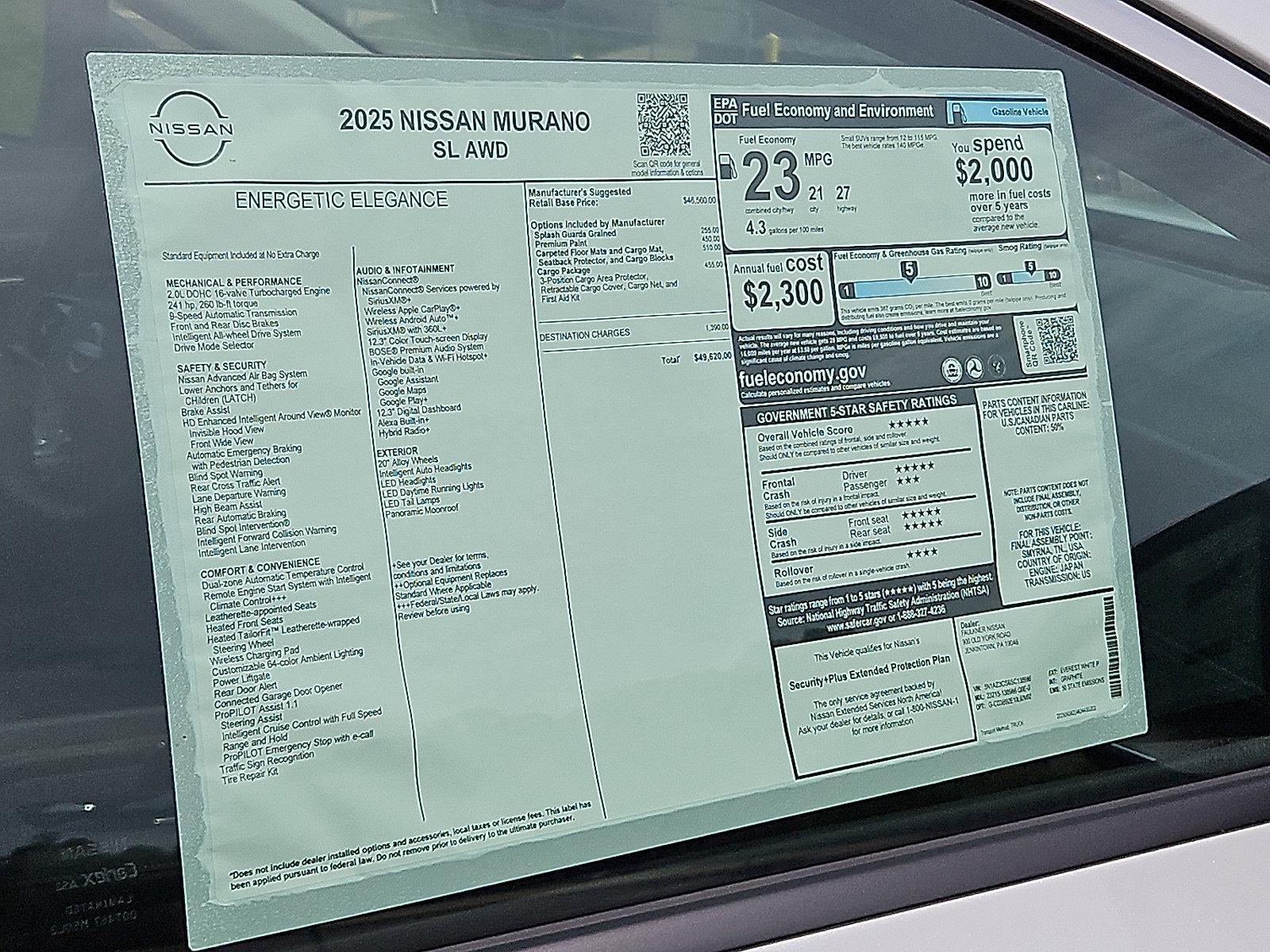 2025 Nissan Murano Vehicle Photo in Jenkintown, PA 19046