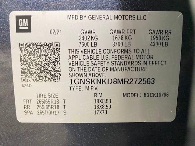 2021 Chevrolet Tahoe Vehicle Photo in BROCKTON, MA 02301-7113