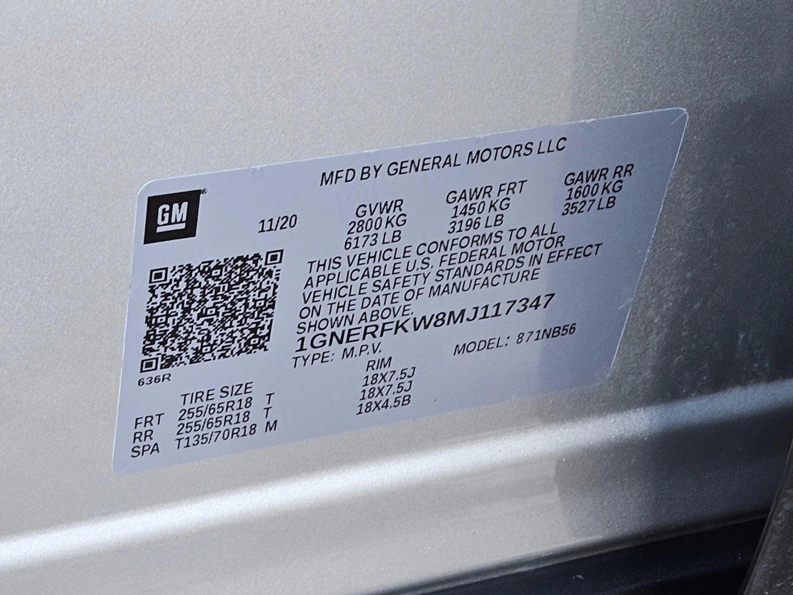 2021 Chevrolet Traverse Vehicle Photo in AMARILLO, TX 79103-4111