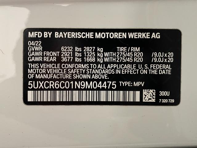 2022 BMW X5 xDrive40i Vehicle Photo in Appleton, WI 54913
