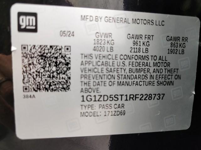 2024 Chevrolet Malibu Vehicle Photo in MANITOWOC, WI 54220-5838