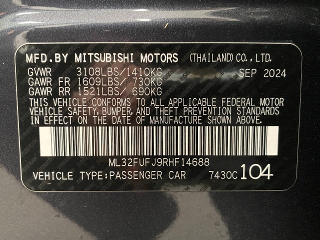 2024 Mitsubishi Mirage G4 Vehicle Photo in Appleton, WI 54913