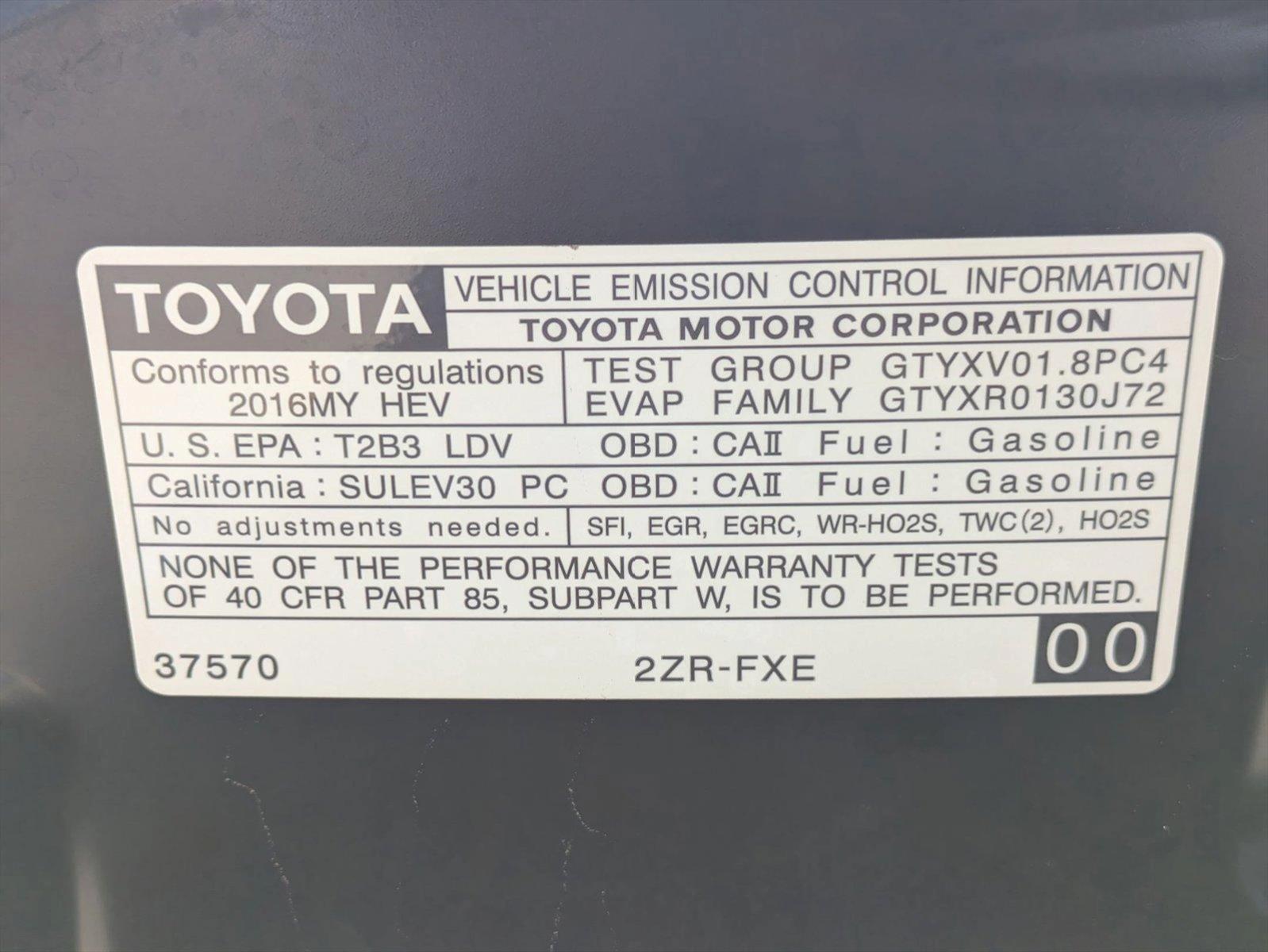 2016 Toyota Prius Vehicle Photo in Tustin, CA 92782