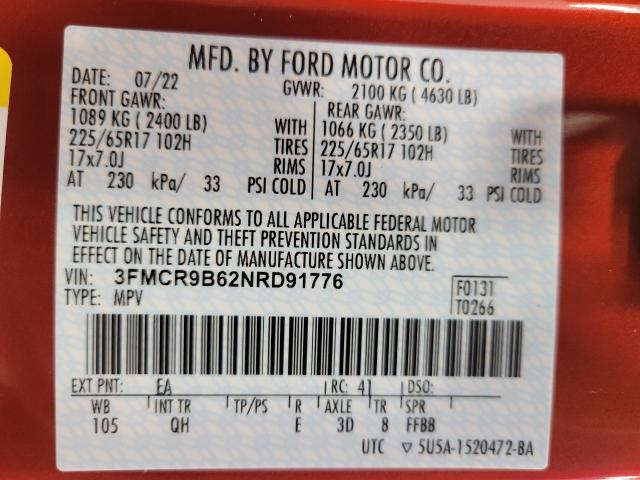 2022 Ford Bronco Sport Vehicle Photo in APPLETON, WI 54914-4656