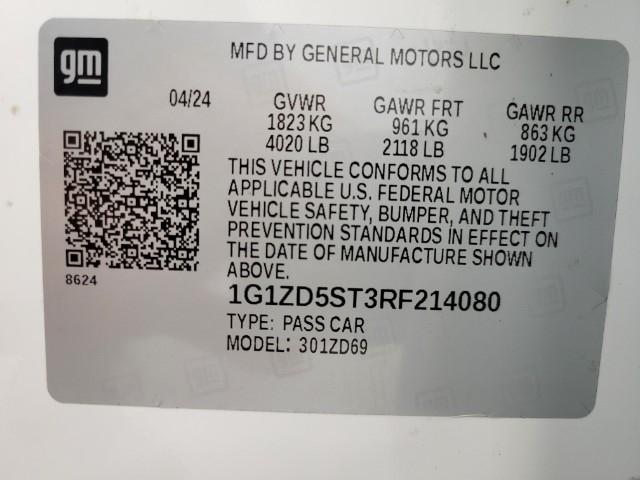 2024 Chevrolet Malibu Vehicle Photo in MANITOWOC, WI 54220-5838