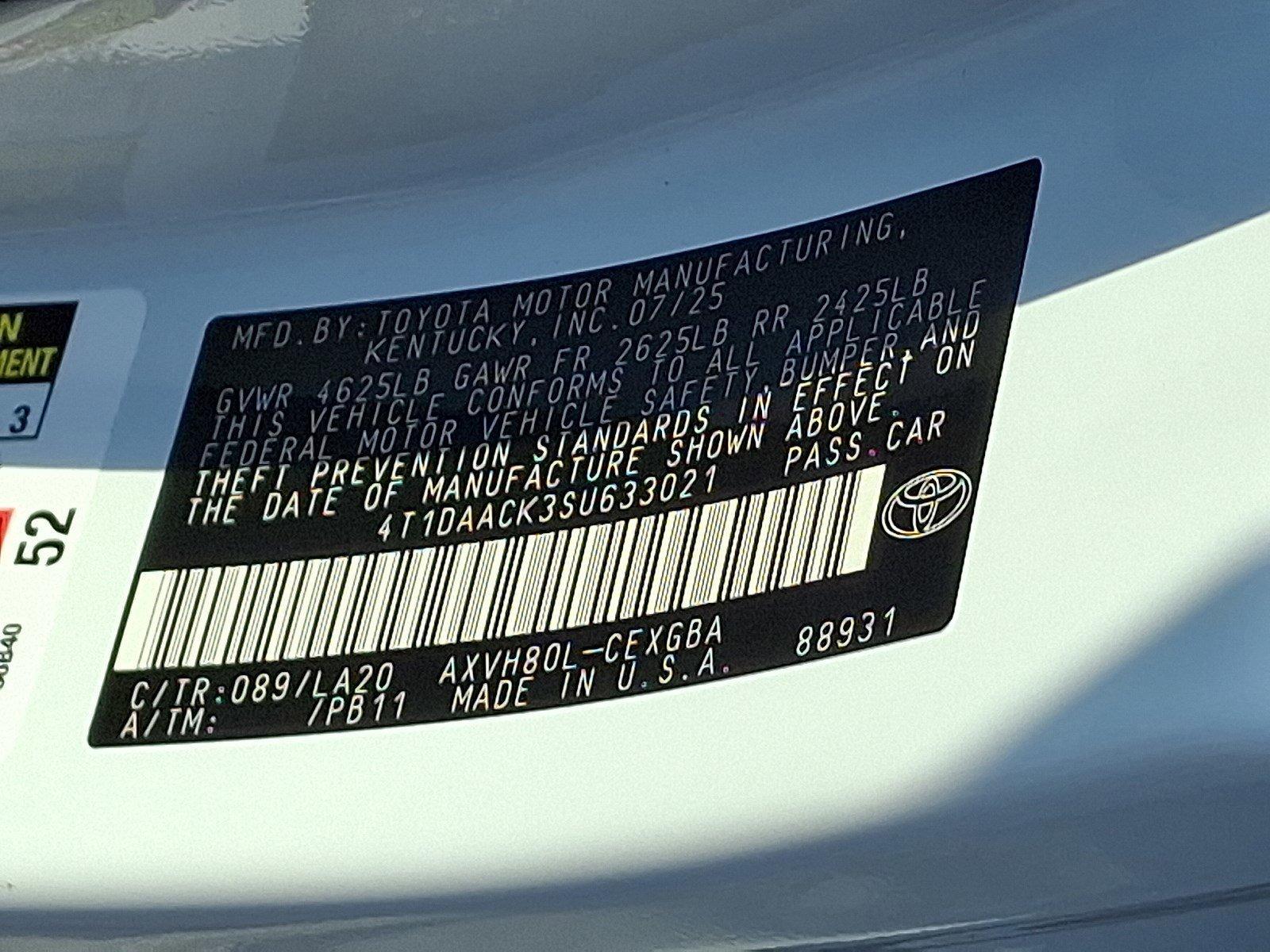 2025 Toyota Camry Vehicle Photo in Harrisburg, PA 17111