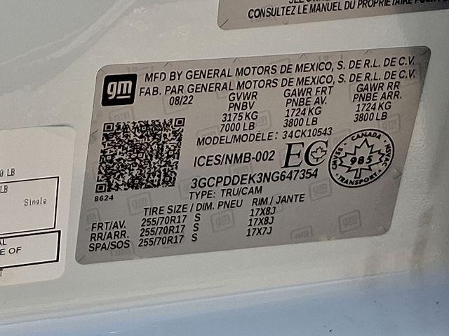 2022 Chevrolet Silverado 1500 Vehicle Photo in DANBURY, CT 06810-5034