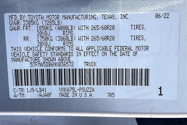 2022 Toyota Tundra 4WD Vehicle Photo in INDEPENDENCE, MO 64055-1314