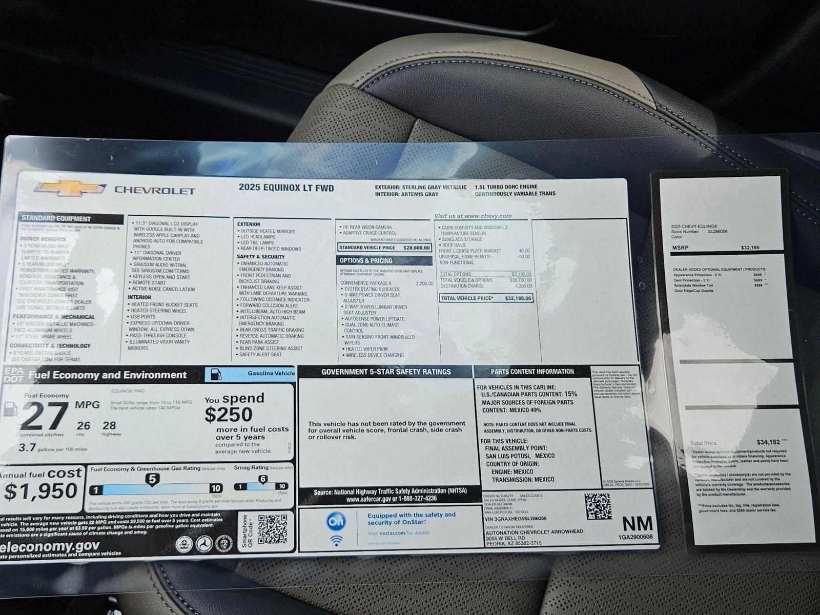2025 Chevrolet Equinox Vehicle Photo in PEORIA, AZ 85382-3715