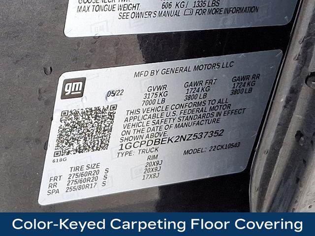 2022 Chevrolet Silverado 1500 Vehicle Photo in PAWLING, NY 12564-3219