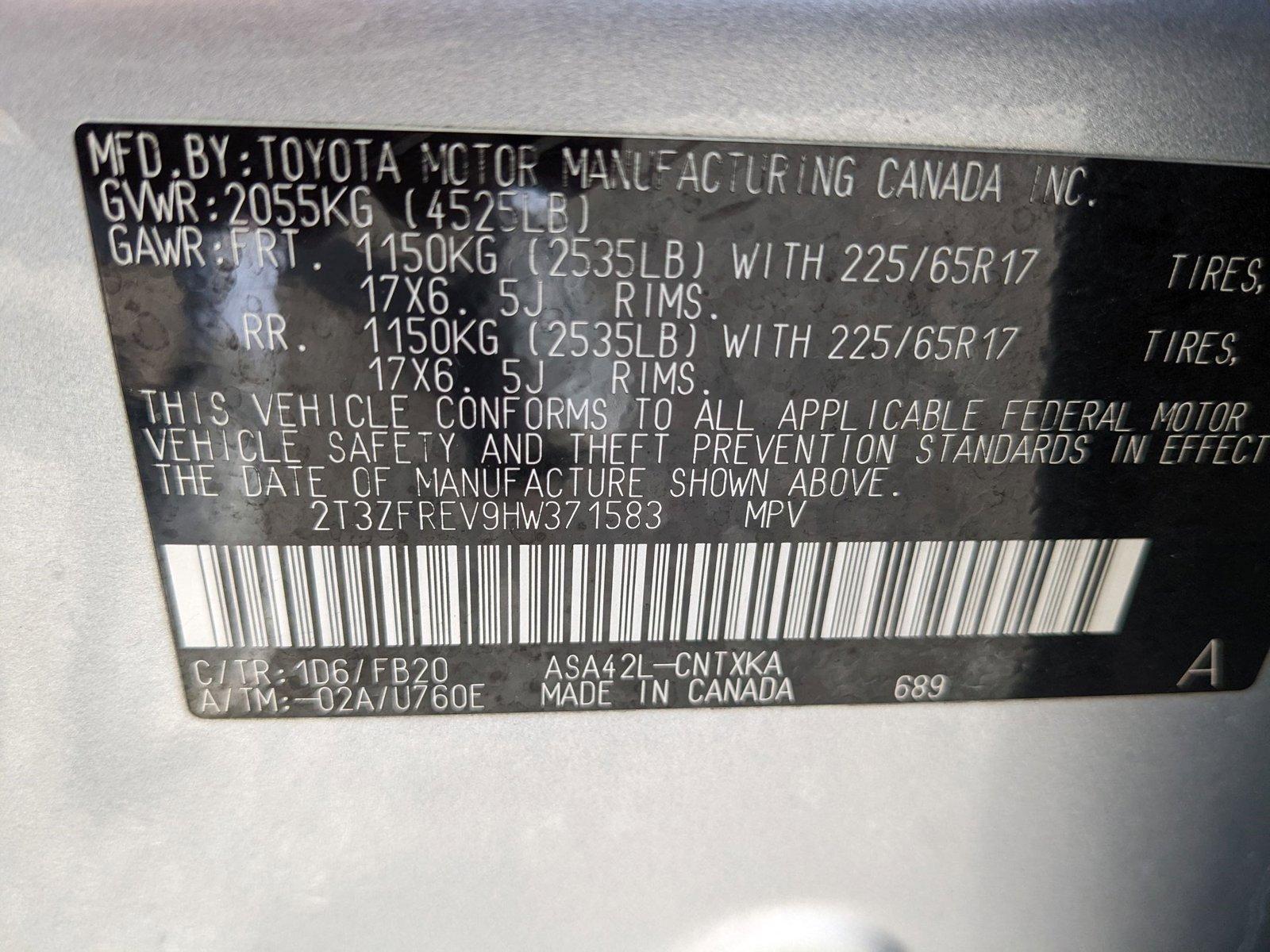 2017 Toyota RAV4 Vehicle Photo in ORLANDO, FL 32808-7998