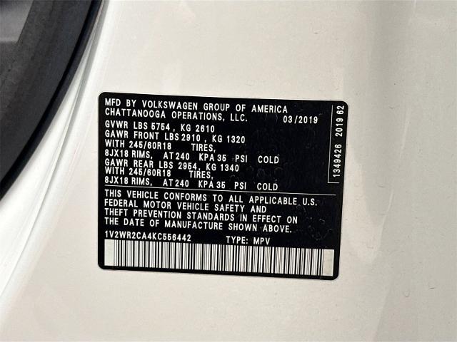 2019 Volkswagen Atlas Vehicle Photo in EVERETT, WA 98203-5662