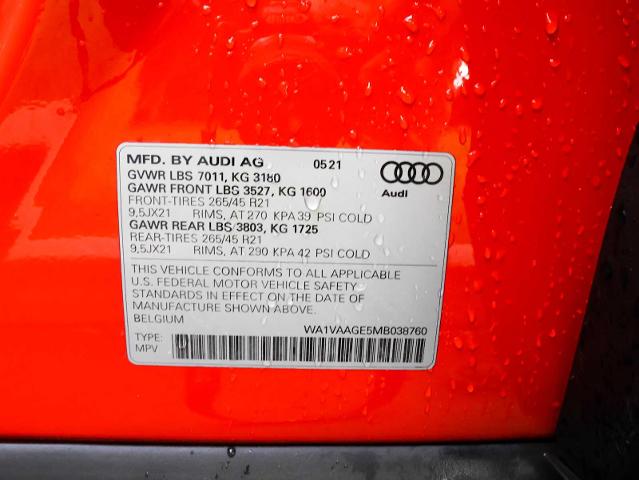 2021 Audi e-tron Vehicle Photo in Dallas, TX 75209