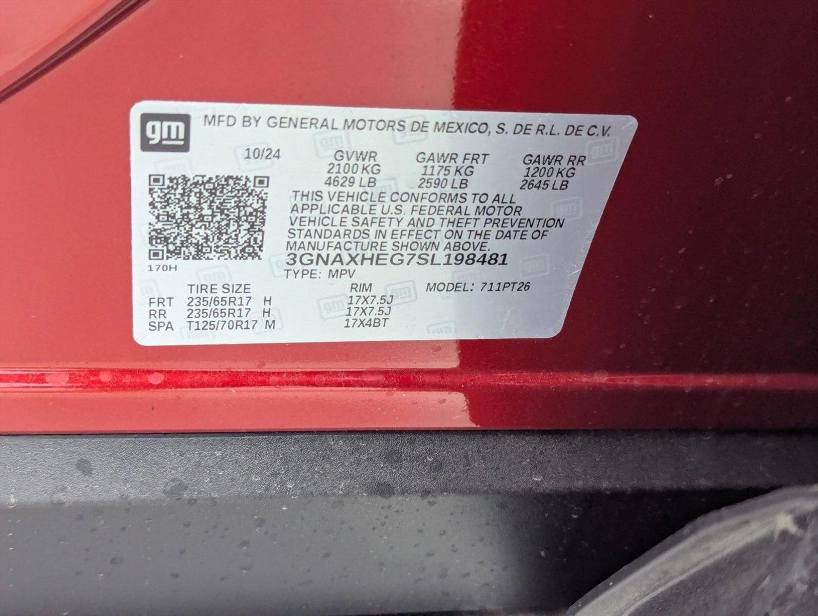 2025 Chevrolet Equinox Vehicle Photo in PEMBROKE PINES, FL 33024-6534