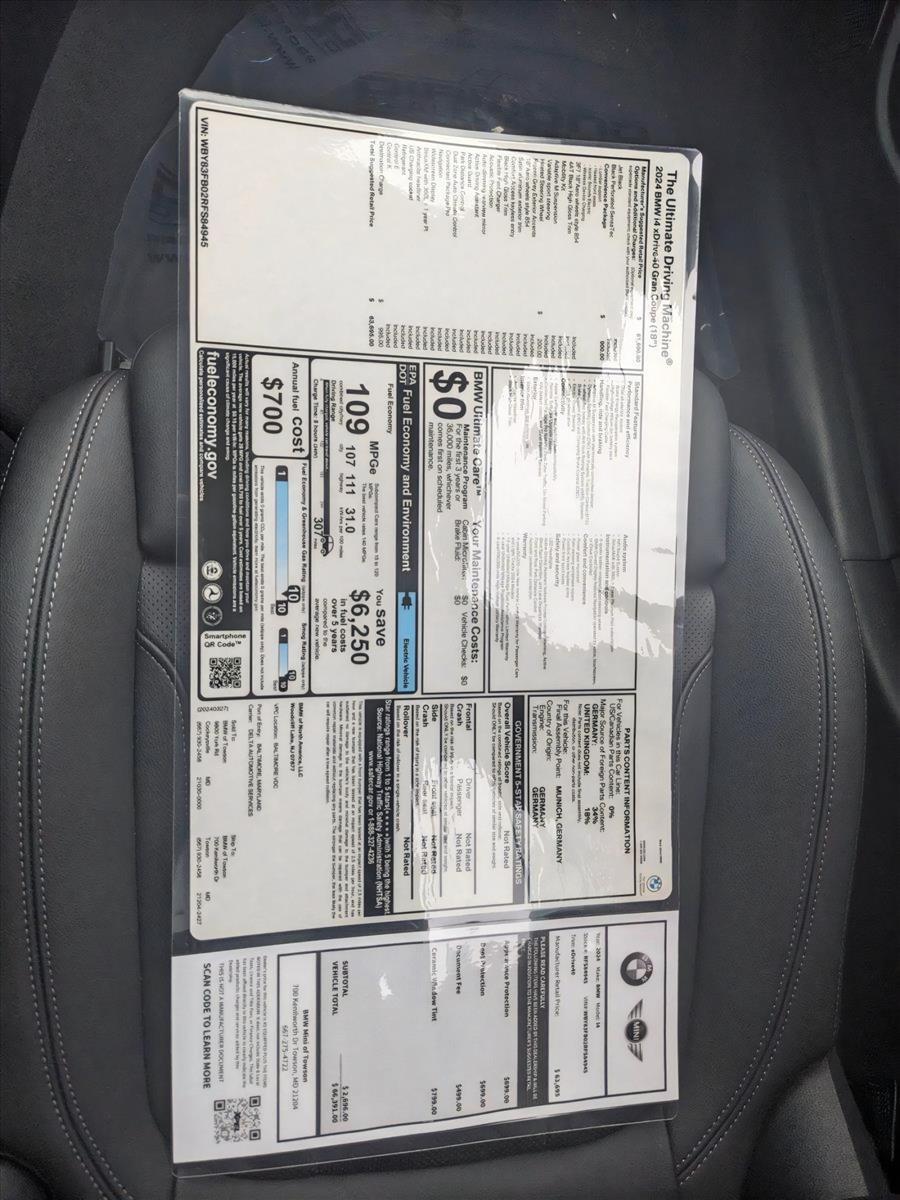 2024 BMW i4 Vehicle Photo in Towson, MD 21204