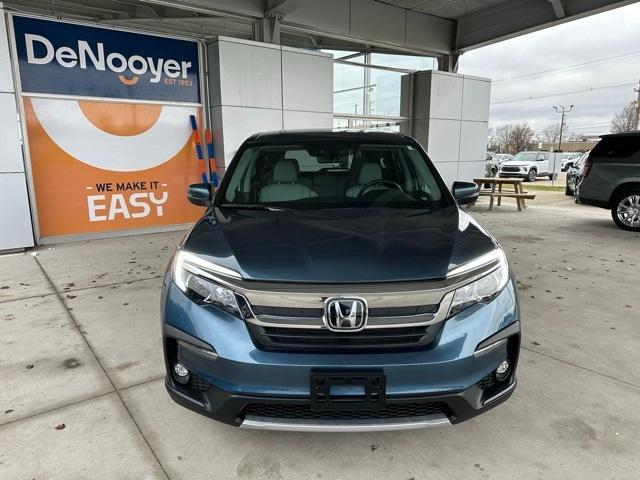 Used 2022 Honda Pilot EX-L with VIN 5FNYF5H56NB017599 for sale in Holland, MI