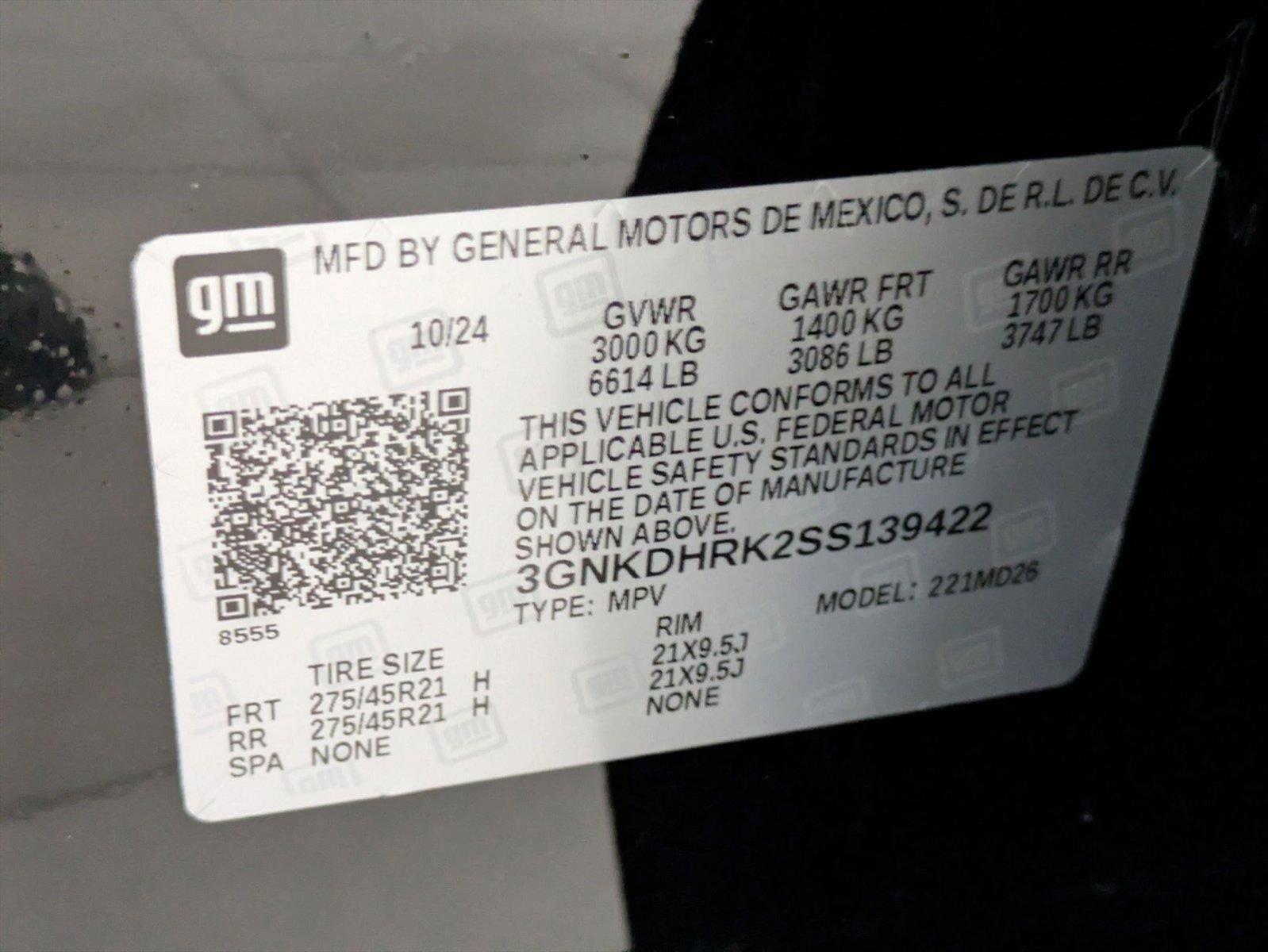 2025 Chevrolet Blazer EV Vehicle Photo in GREENACRES, FL 33463-3207