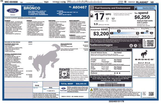 2024 Ford Bronco Vehicle Photo in DANBURY, CT 06810-5034