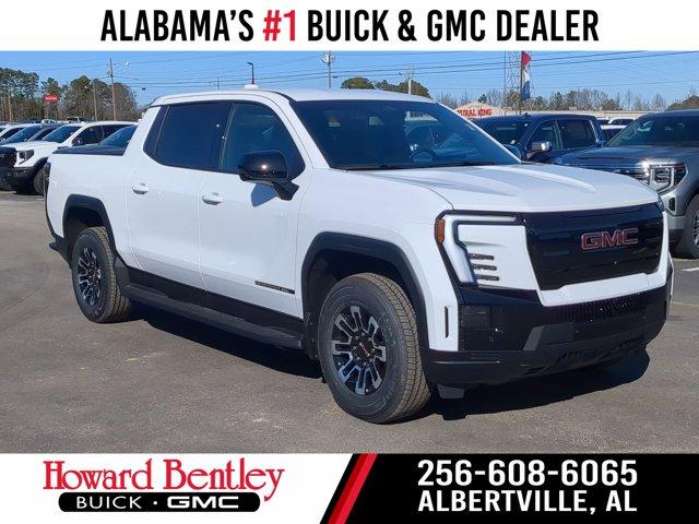 Summit White 2026 GMC Sierra EV Elevation Crew Cab (Standard Range) e4WD Pickup Truck All-Wheel Drive 1-Speed Automatic