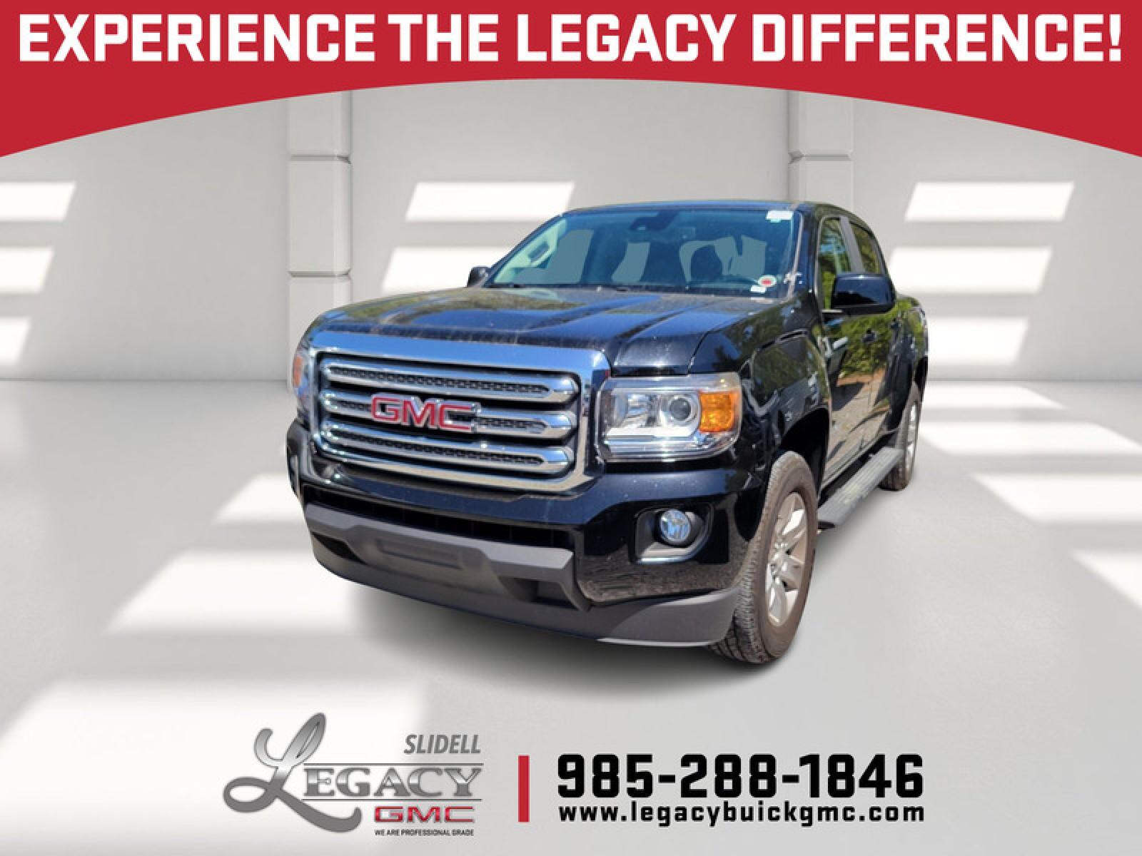 Onyx Black 2017 GMC Canyon SLE Crew Cab Pickup Truck 4X2 Automatic