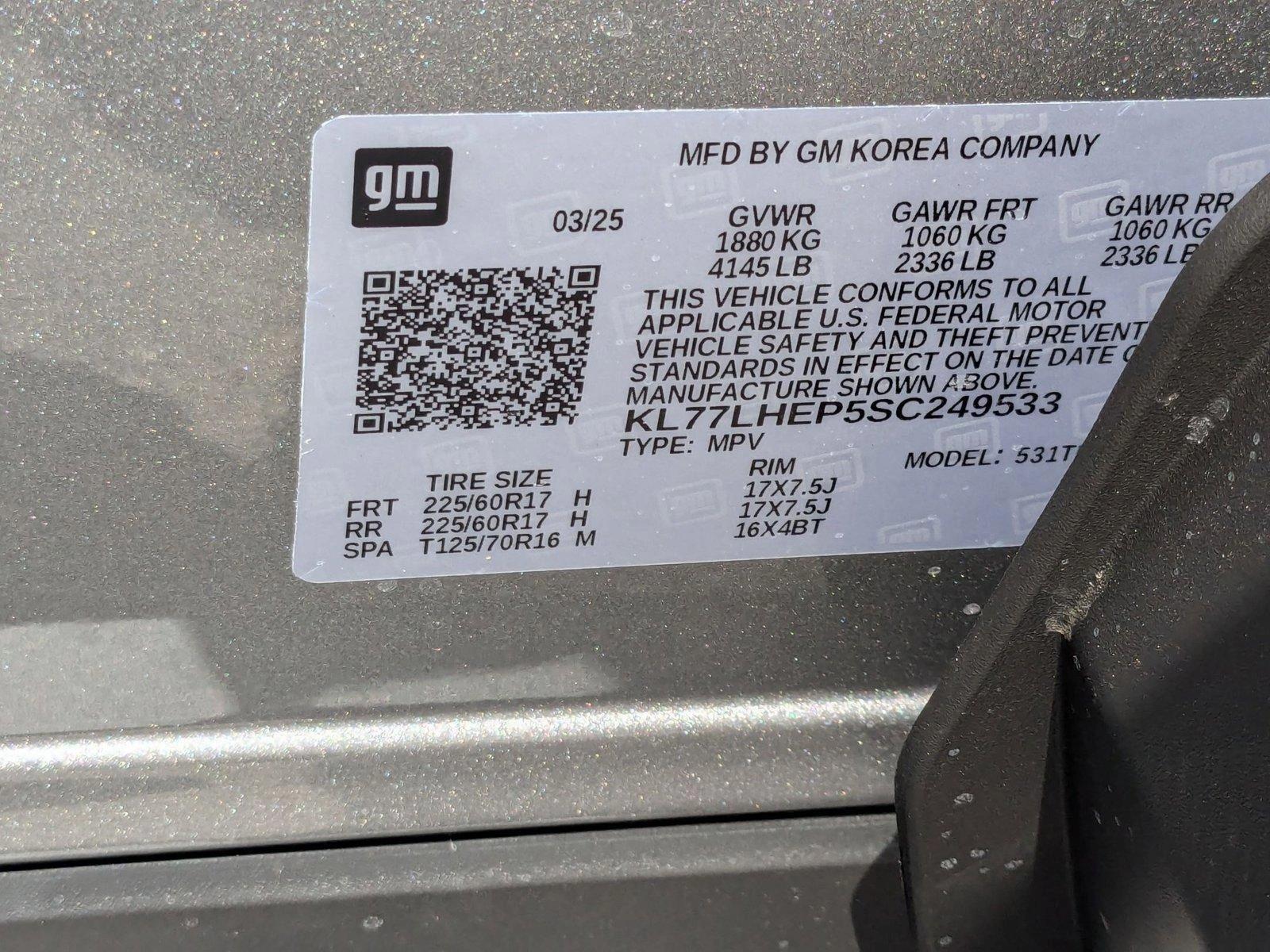2025 Chevrolet Trax Vehicle Photo in MIAMI, FL 33134-2699