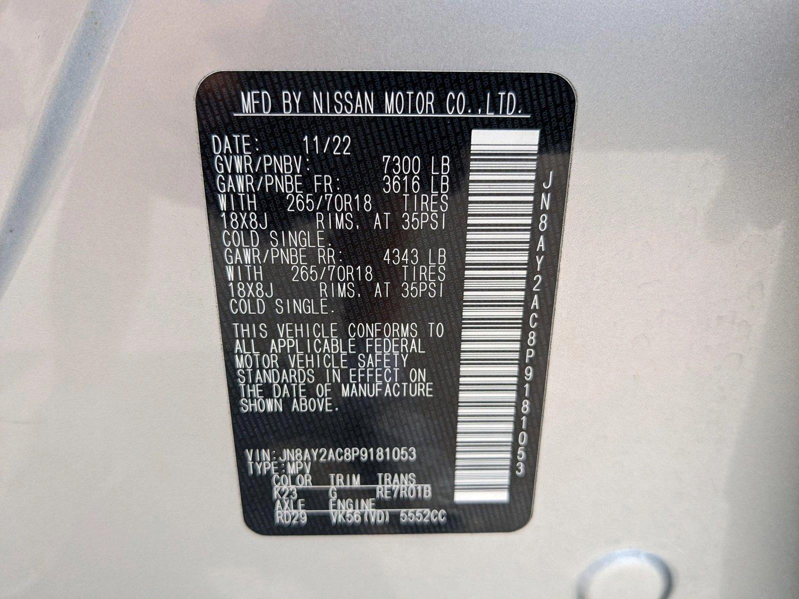 2023 Nissan Armada Vehicle Photo in ORLANDO, FL 32808-7998