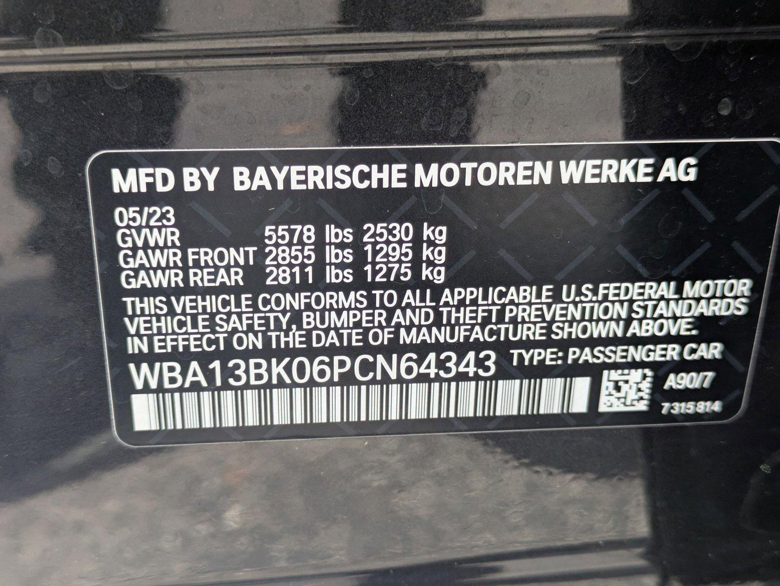 2023 BMW 5 Series Vehicle Photo in GREENACRES, FL 33463-3207