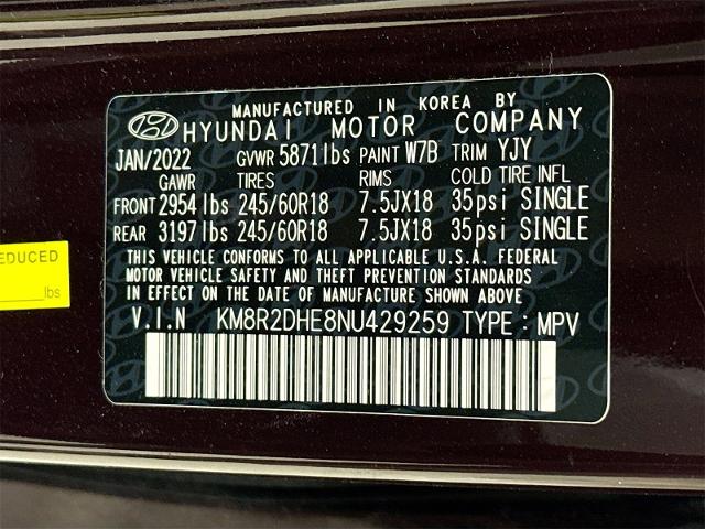 2022 Hyundai Palisade Vehicle Photo in EVERETT, WA 98203-5662