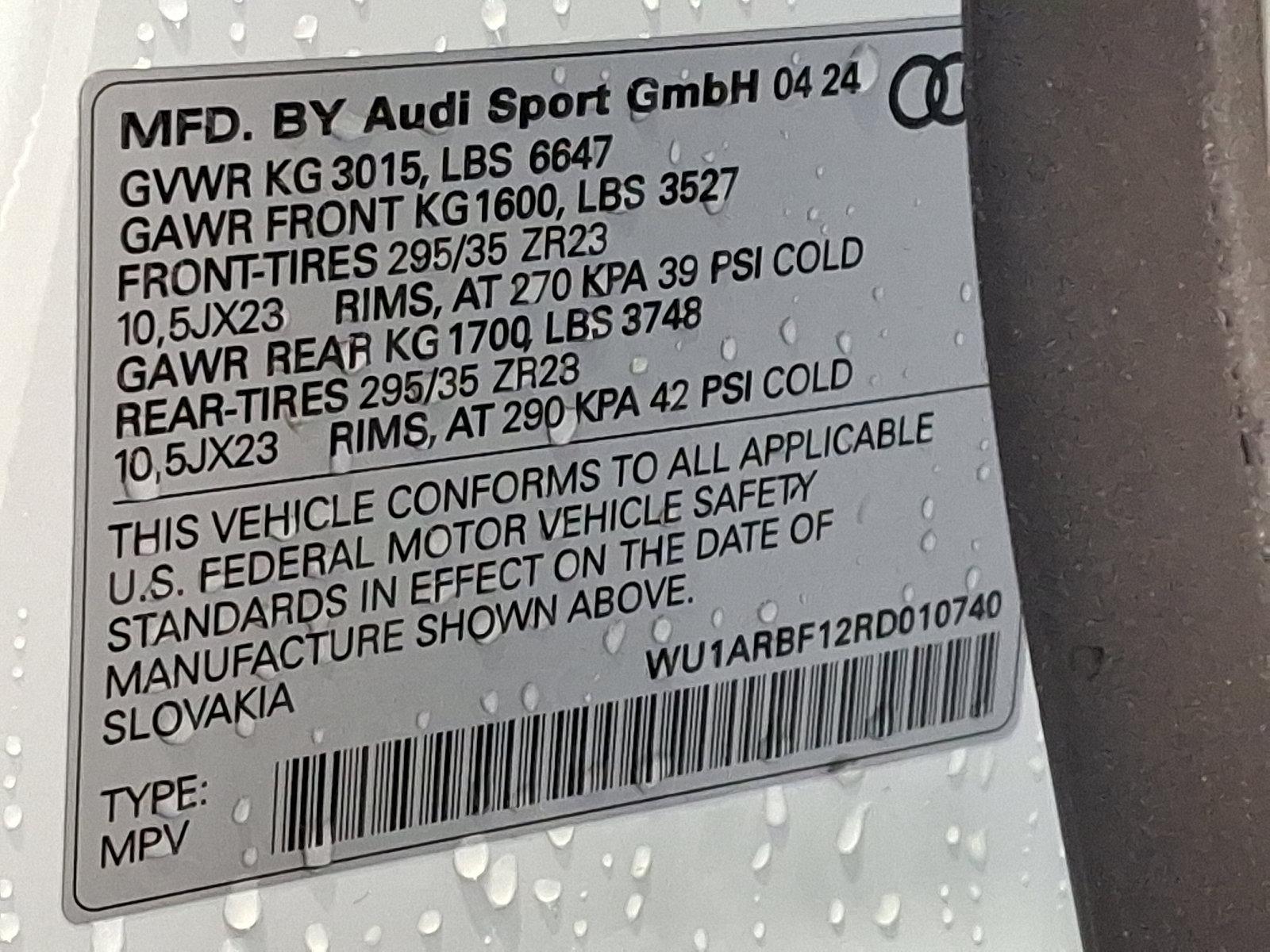 2024 Audi RS Q8 Vehicle Photo in Lancaster, PA 17601