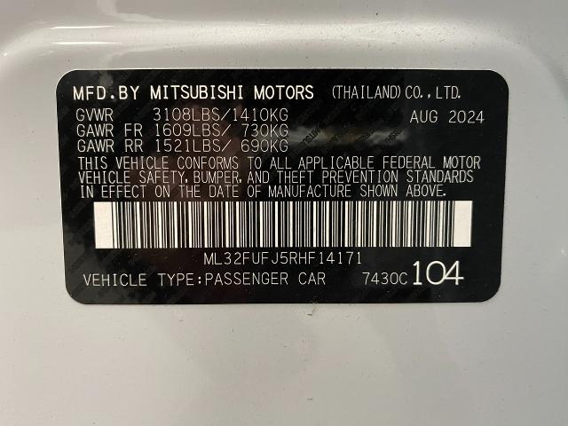 2024 Mitsubishi Mirage G4 Vehicle Photo in Appleton, WI 54913