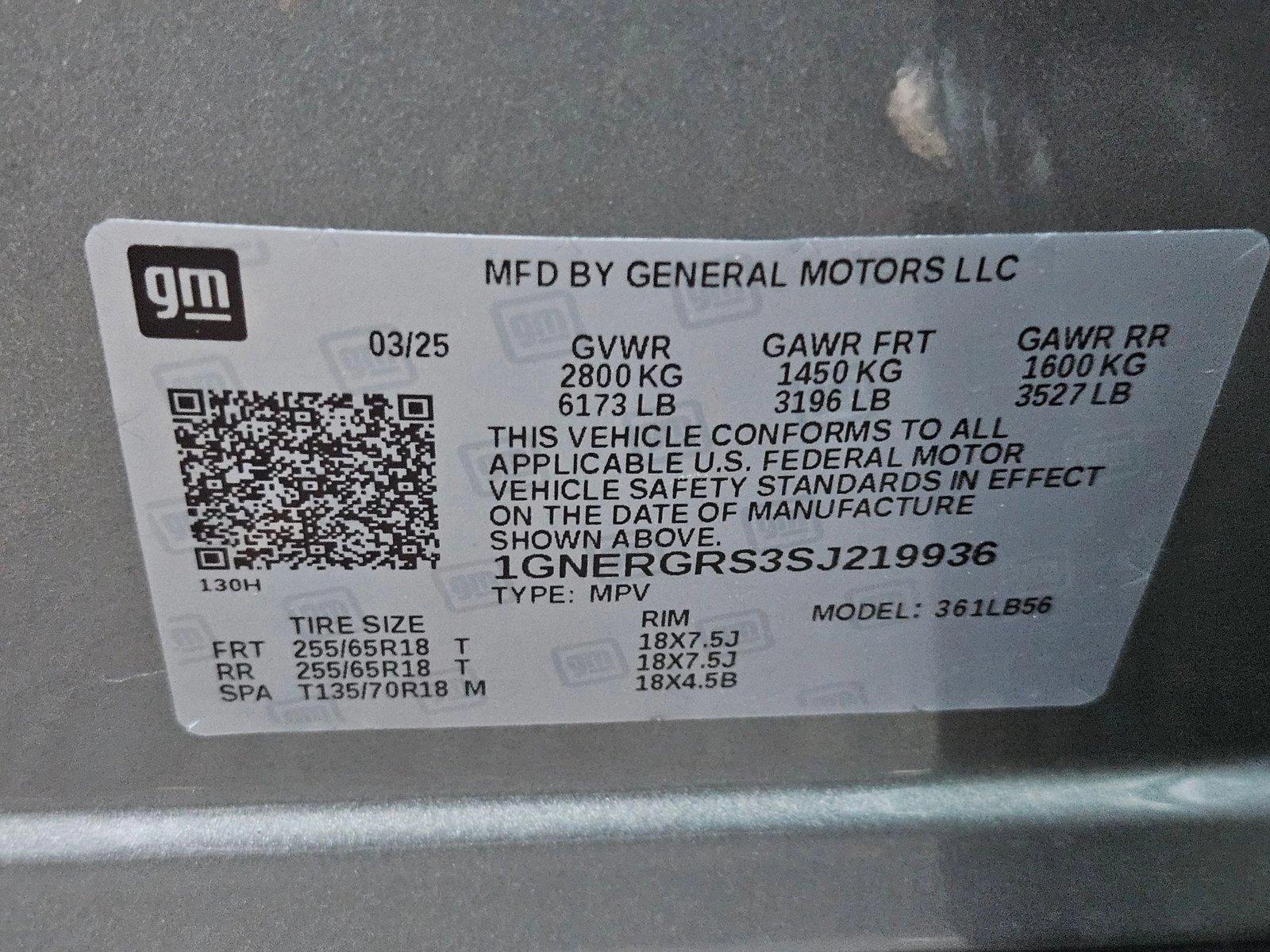 2025 Chevrolet Traverse Vehicle Photo in GREENACRES, FL 33463-3207