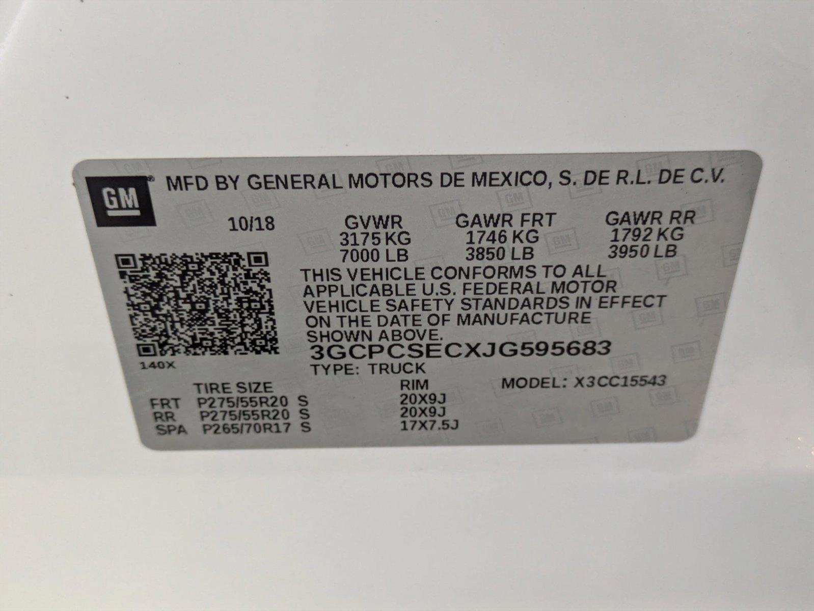 2018 Chevrolet Silverado 1500 Vehicle Photo in GREENACRES, FL 33463-3207