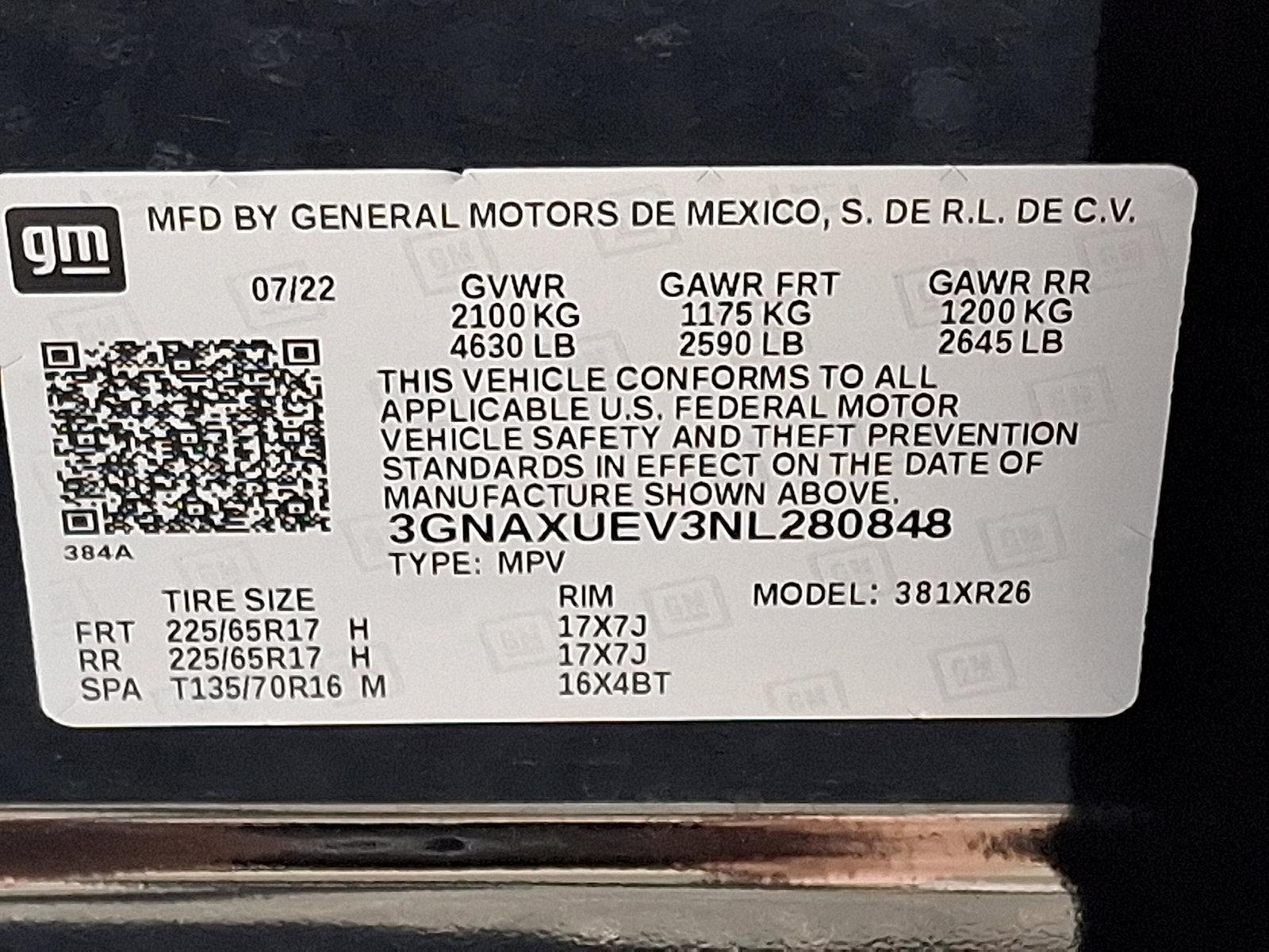 2022 Chevrolet Equinox Vehicle Photo in BETHLEHEM, PA 18017-9401