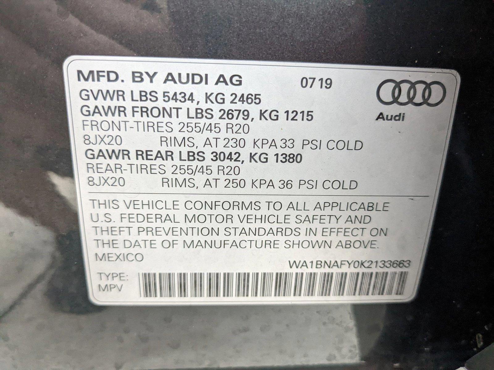 2019 Audi Q5 Vehicle Photo in Davie, FL 33331