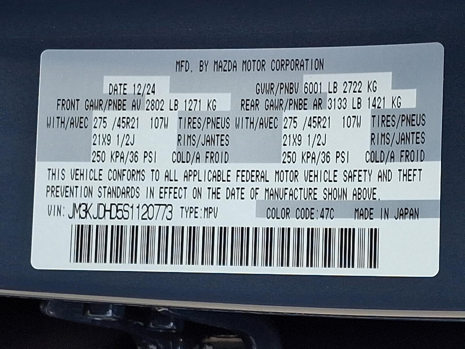2025 Mazda CX-70 Vehicle Photo in Trevose, PA 19053