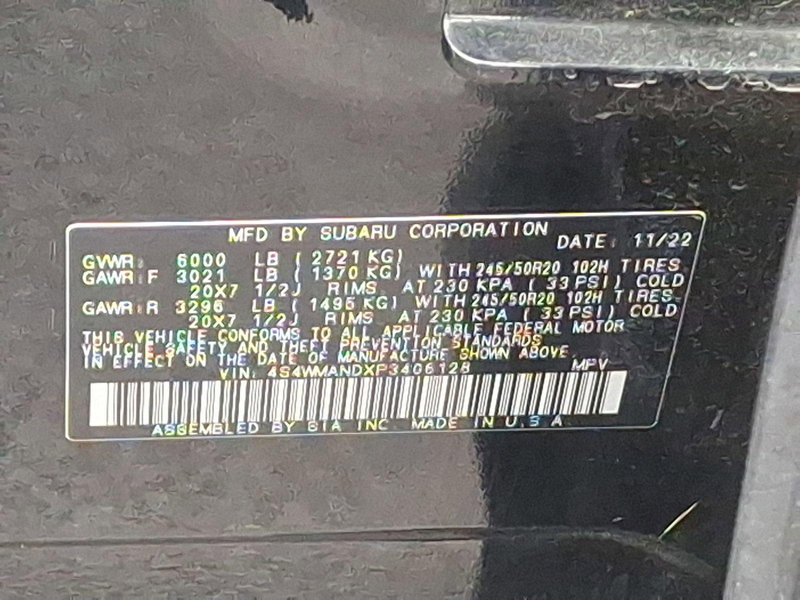 2023 Subaru Ascent Vehicle Photo in Harrisburg, PA 17111