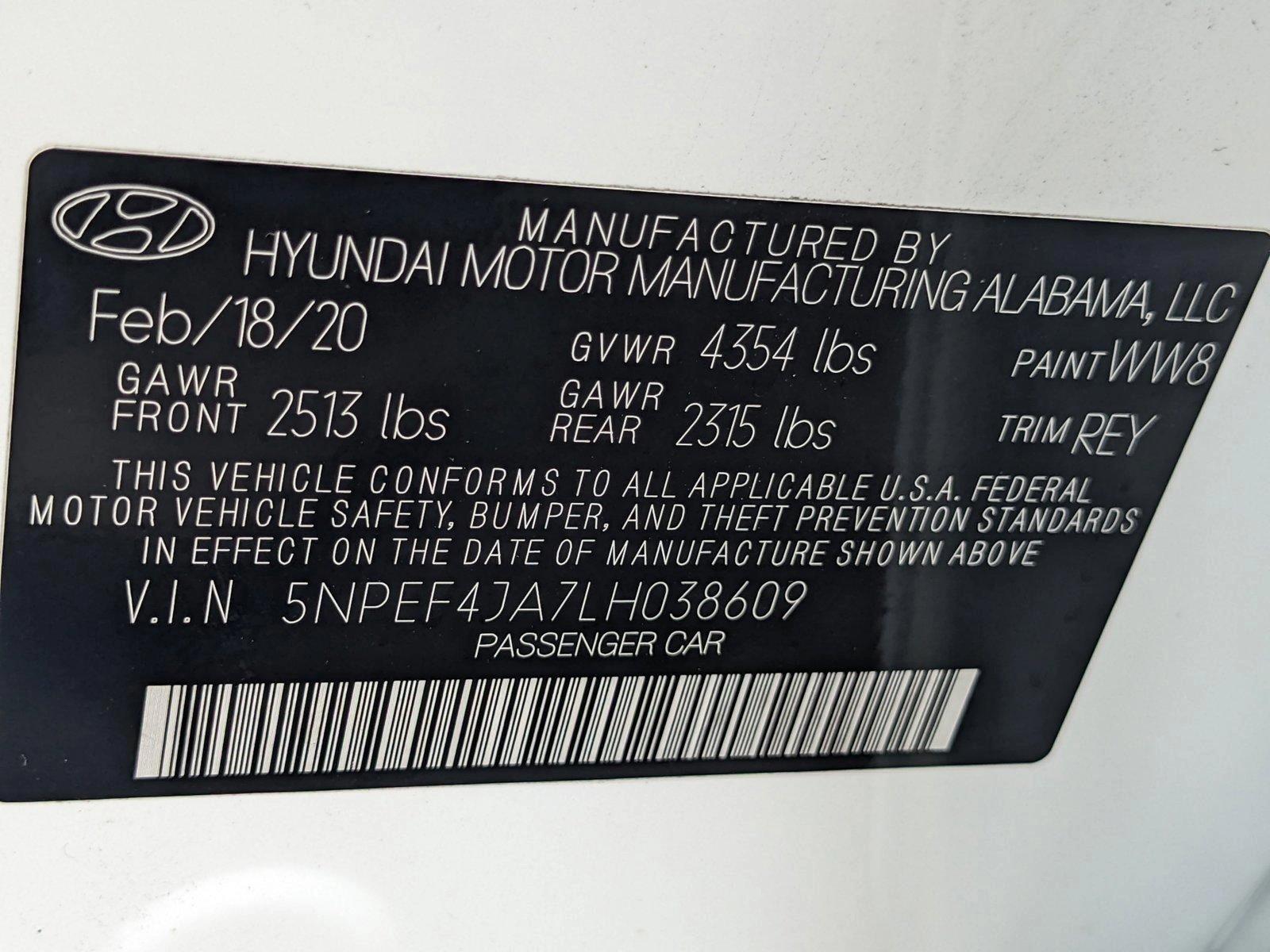 2020 Hyundai Sonata Vehicle Photo in MIAMI, FL 33172-3015