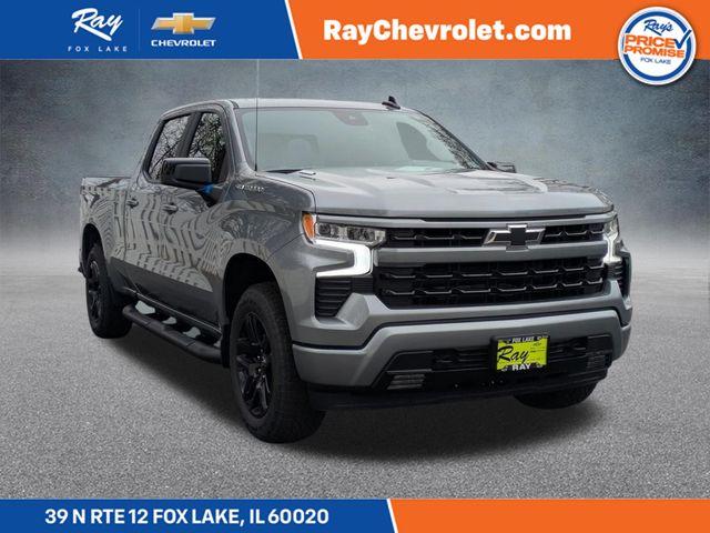 Sterling Gray Metallic 2026 Chevrolet Silverado 1500 RST Crew Cab 4WD Pickup Truck Four-Wheel Drive Automatic