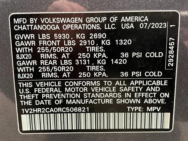 2024 Volkswagen Atlas Vehicle Photo in Appleton, WI 54913
