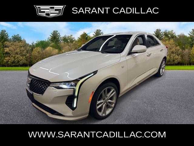 Crystal White Tricoat 2023 Cadillac CT4 Luxury AWD Sedan All-Wheel Drive 8-Speed Automatic