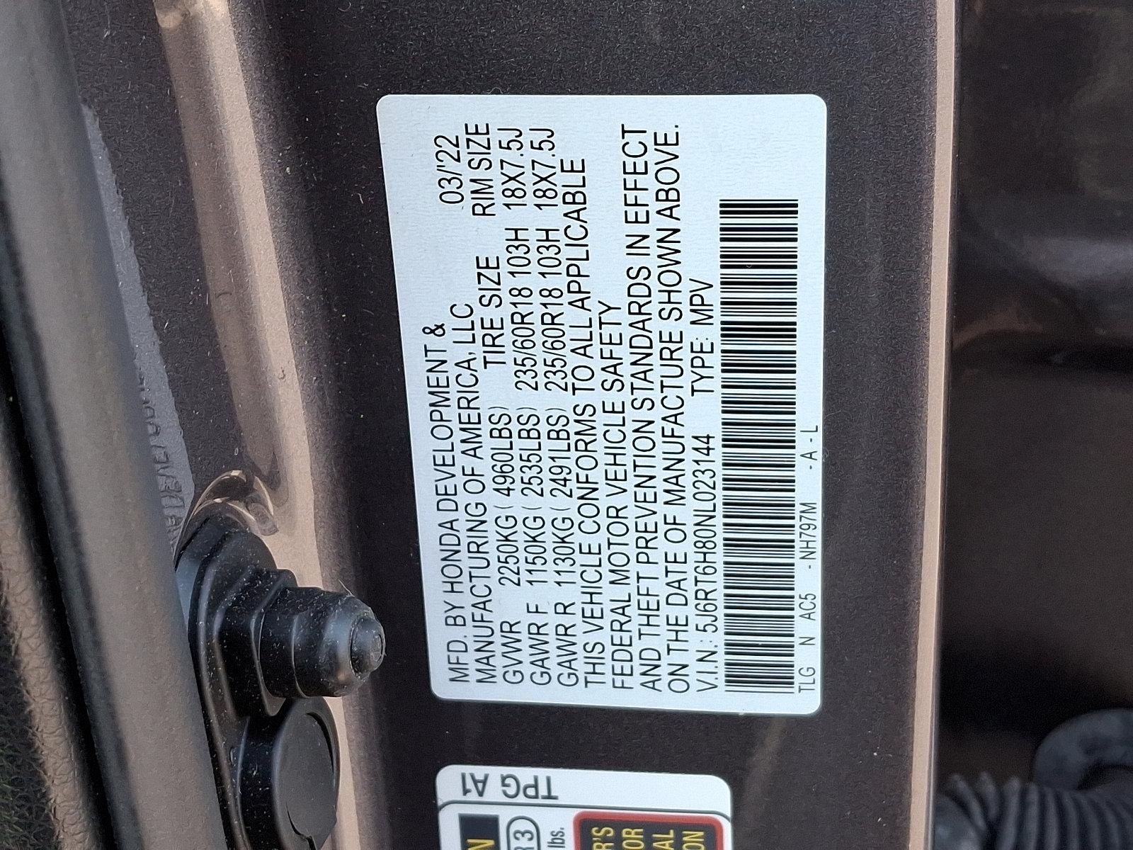 2022 Honda CR-V Hybrid Vehicle Photo in Harrisburg, PA 17111