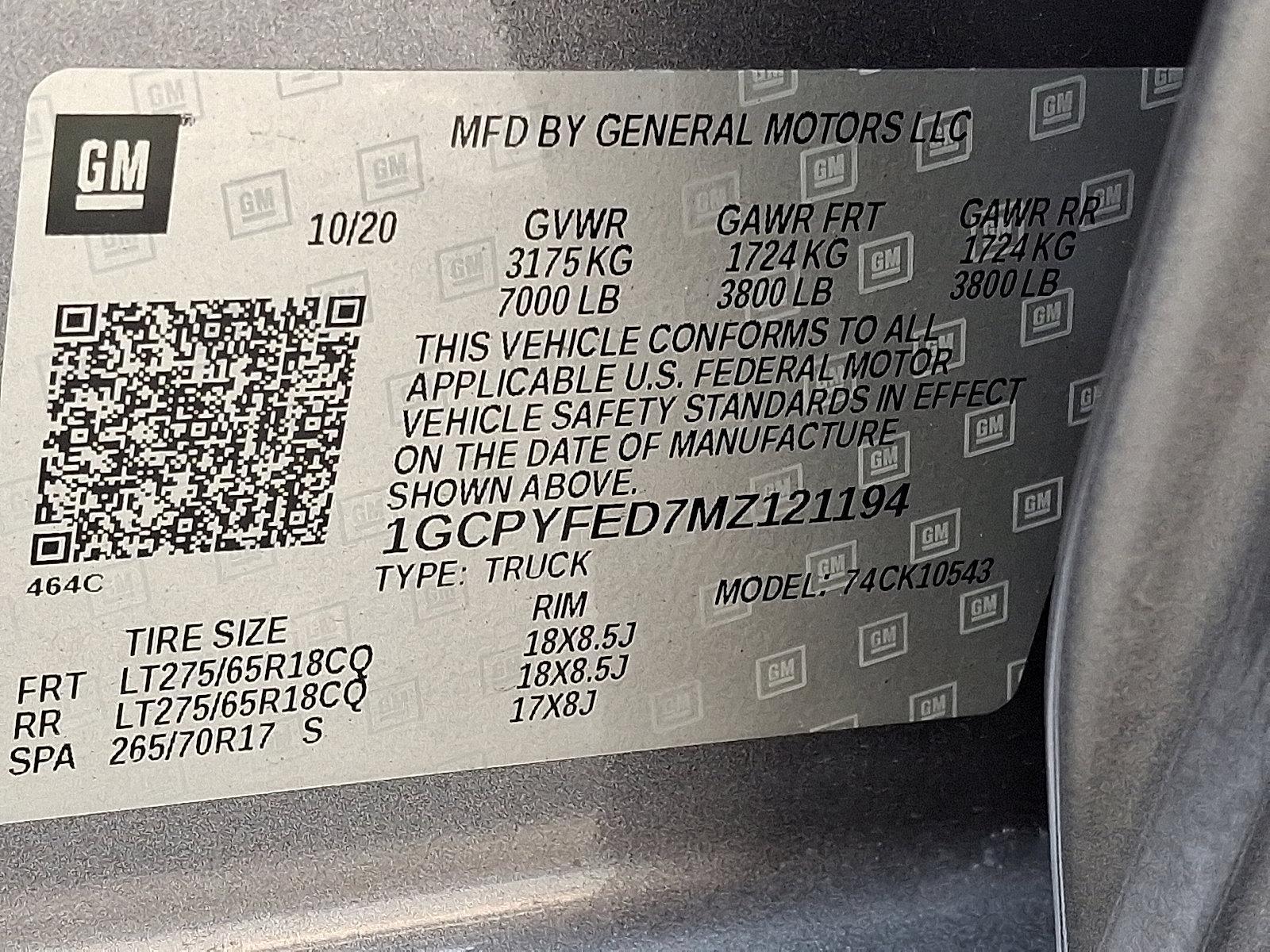 2021 Chevrolet Silverado 1500 Vehicle Photo in BETHLEHEM, PA 18017-9401