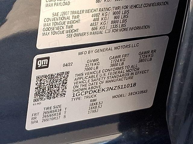 2022 Chevrolet Silverado 1500 Vehicle Photo in WATERTOWN, CT 06795-3318